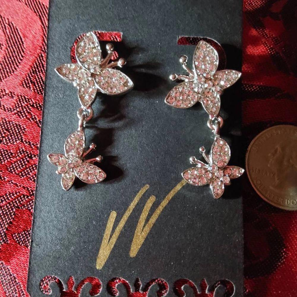 Glitter Butterfly Earrings